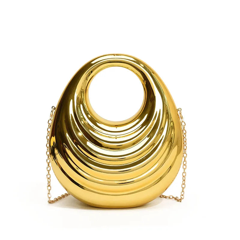 Women's Arylic Solid Color Streetwear Oval Lock clasp Shoulder Bag Handbag Crossbody Bag