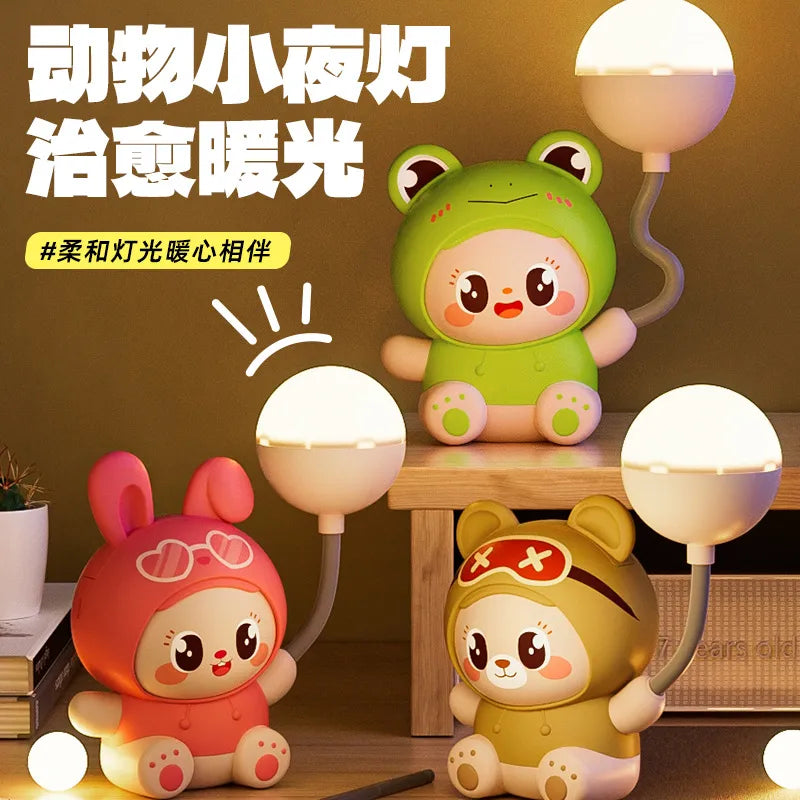 cute cartoon character plastic indoor night lights