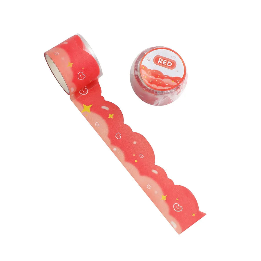ins korean cartoon cute cloud tape girl hand account diy decorative stickers paper adhesive tape student and paper adhesive tape