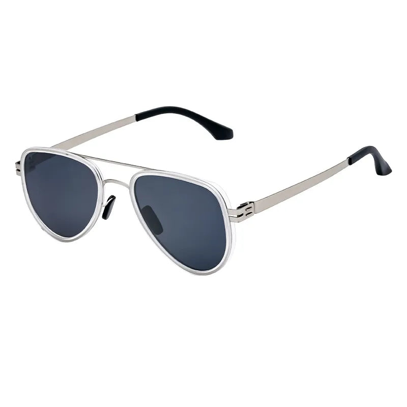 Retro Classic Style Geometric Tac toad glasses Full Frame Men's Sunglasses