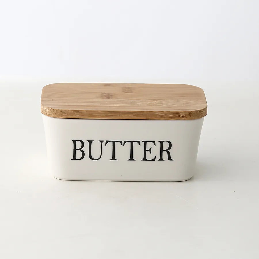 Simple Style Letter Solid Color Porcelain Storage Container Box