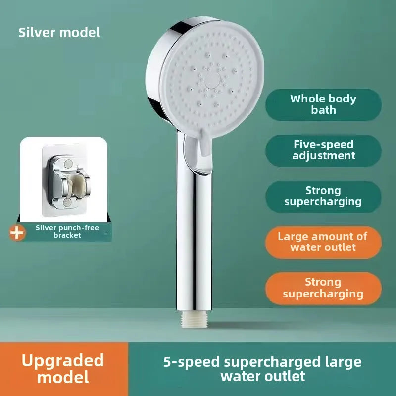 Pressurized Shower Head Shower Set Wholesale Black Samurai Home Bath Handheld Shower Head Bathroom Bracket