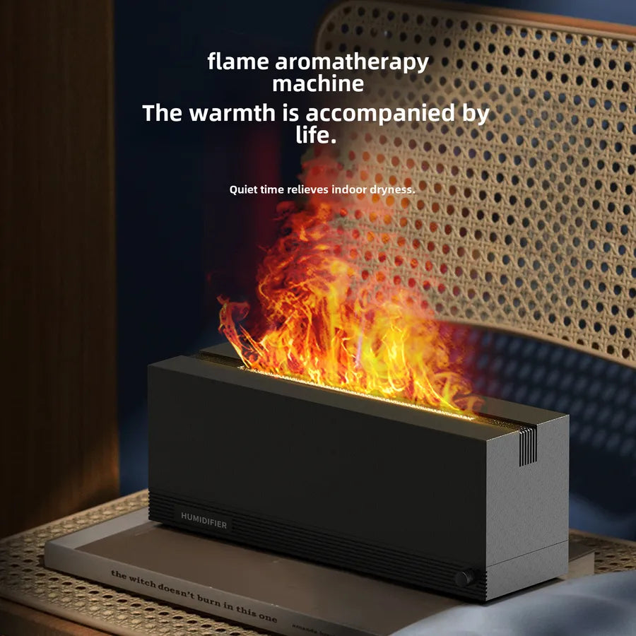 New fire charcoal simulation flame volcano aromatherapy machine desktop humidifier home indoor small diffuser humidifier