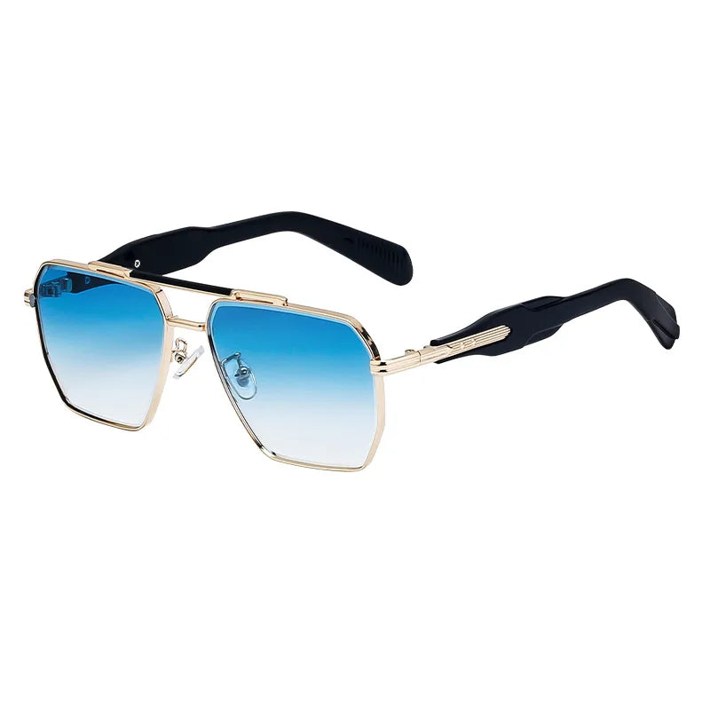 Vintage Style Classic Style Geometric Pc Square Full Frame Men's Sunglasses