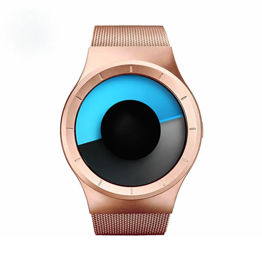 Sports Solid Color Single Folding Buckle Quartz Men's Watches