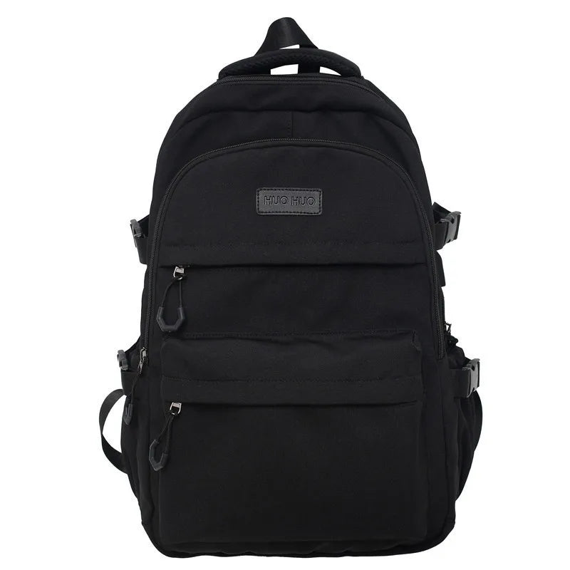 solid color casual daily laptop backpack