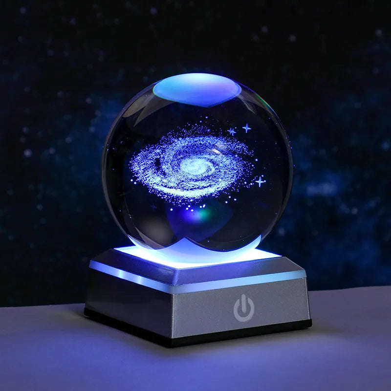 Simple Style Solar System Starry Sky Dolphin Crystal Holiday Daily Ornaments Led Lights Night Lights