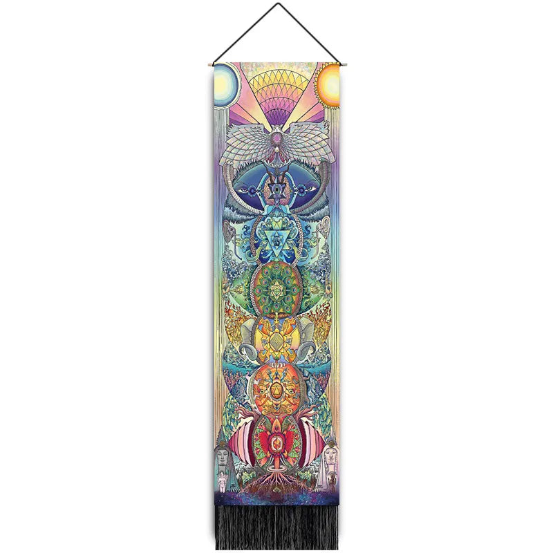glam classical landscape polyester tapestry artificial decorations