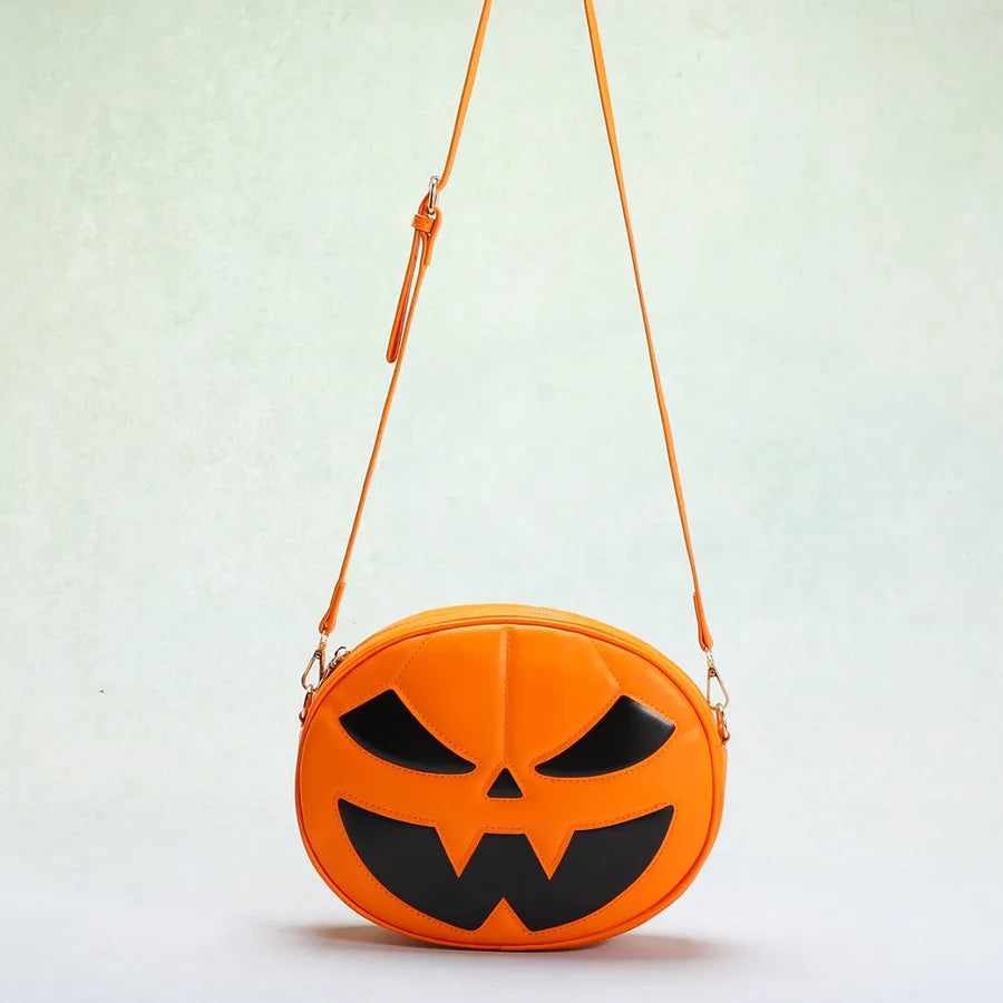 Bag New Pumpkin Bag Halloween Funny Personality Skull Spoof Dress up Crossbody Bag Candy Gift Shoulder Bag