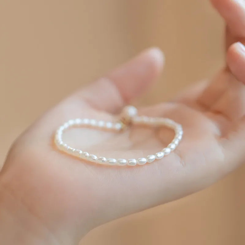 Freshwater Pearl Mixed materials Irregular Bracelets