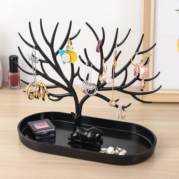 New Small Deer Antler Shaped Jewelry Storage Box Bracelet Earring Necklace Display Stand Organizer For Jewelry Accessories