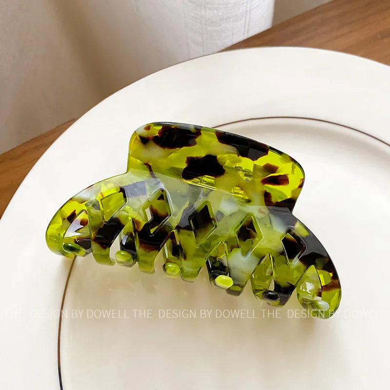 Dove Vintage French Acetate Hair Clip Hollow Out Luxury Shark Clamp Stylish Hair Accessories For Women Elegant Hairpin Headwear