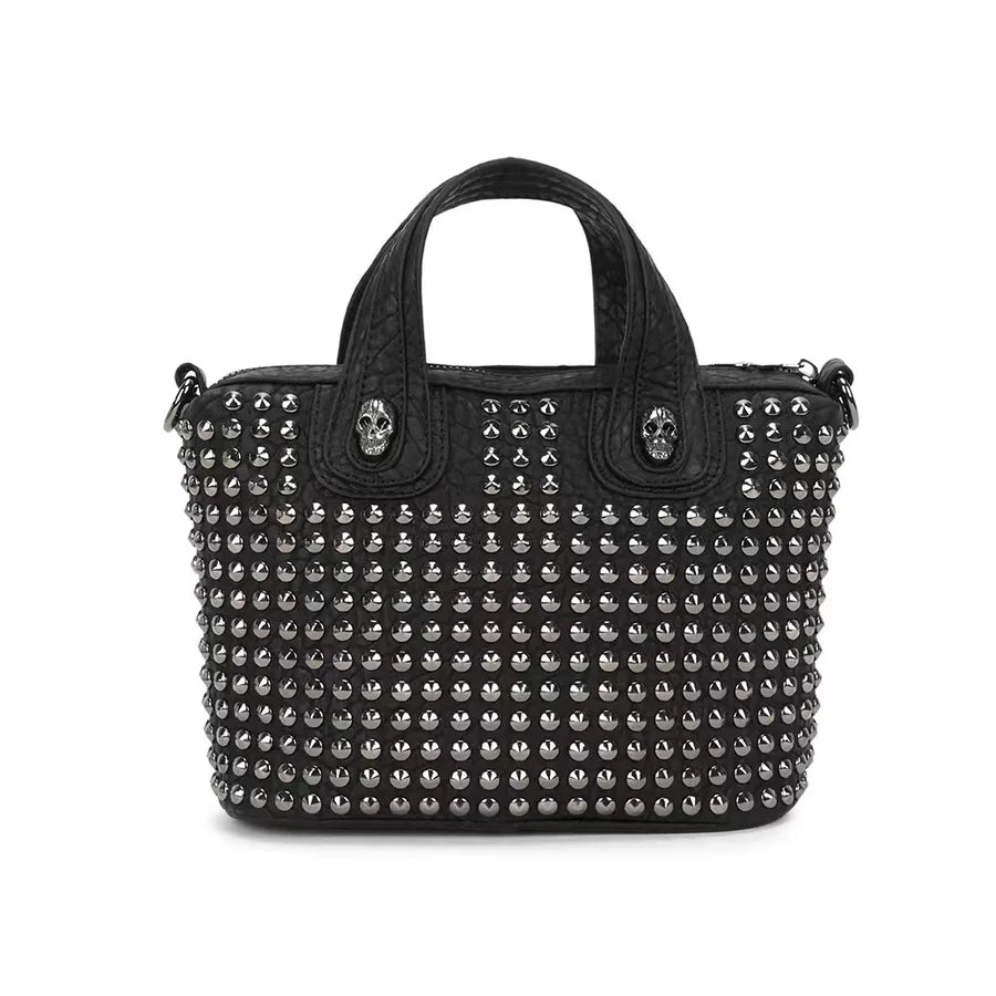 Men'S Solid Color Pu Leather Zipper Handbag
