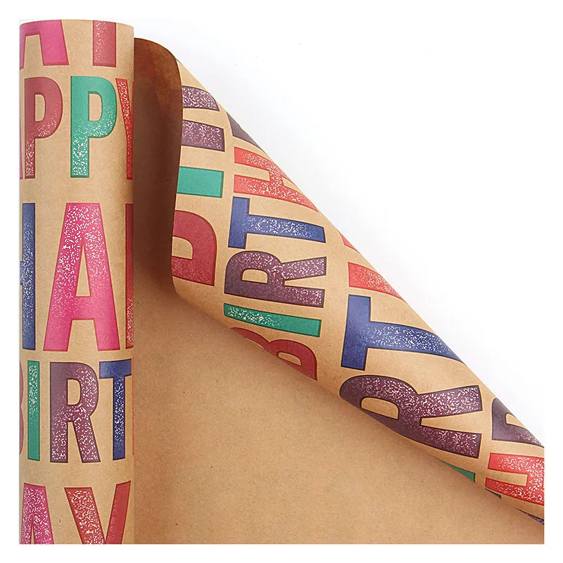 Big Size Gift Paper Valentine's Day Birthday Party Gift Wrapping Paper Vintage Kraft Paper Wholesale