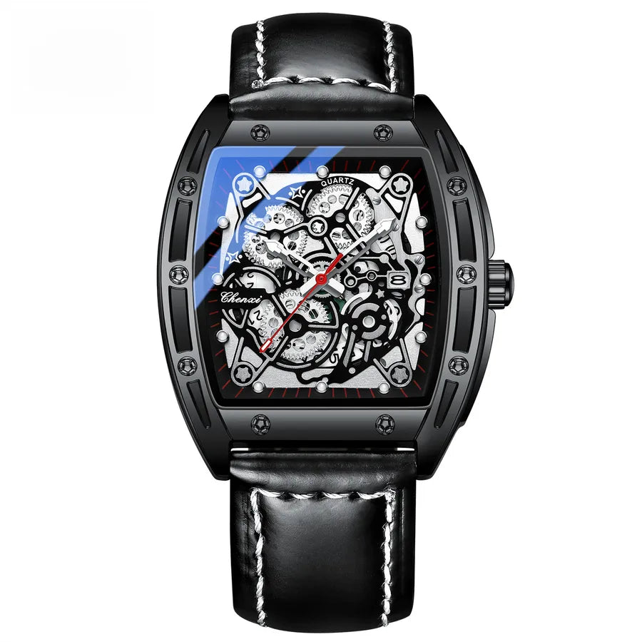 Dawn New Business Cool Calendar Barrel Men's Watch Luminous Waterproof   Live Quartz Watch