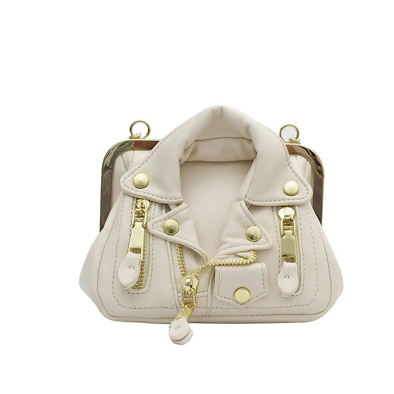 women's pu leather punk square bag