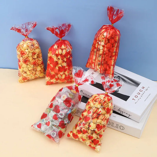 Valentine'S Day Basic Red Heart Plastic Date Gift Wrapping Supplies Gift Wrapping Supplies 1 Set