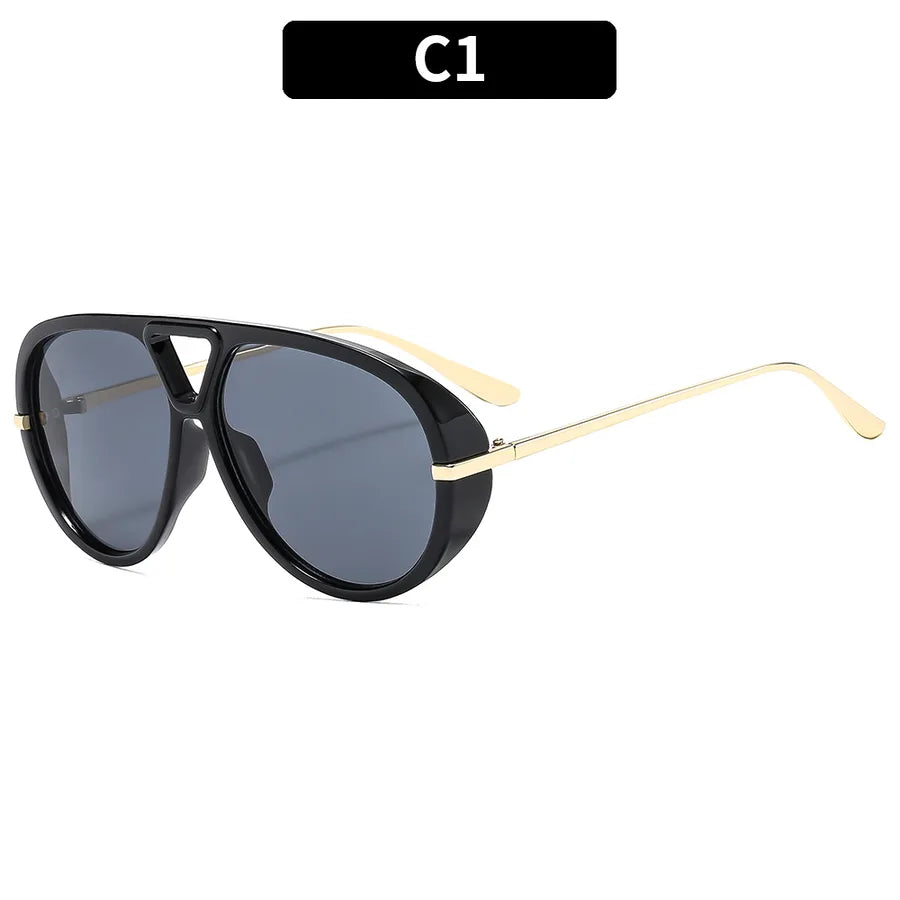 Casual Solid Color Ac toad glasses Full Frame Women's Sunglasses