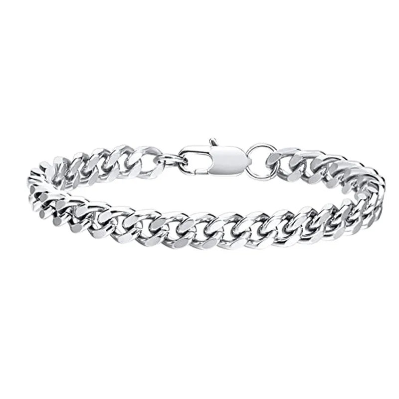 hot selling  fashion titanium steel chain bracelet stainless steel jewelry men's bracelet