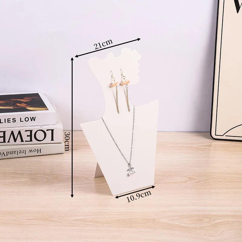Foldable Jewelry Display Stand Necklace Earring Stud Artistic Velvet Window Display Shooting Props For Pendants And Accessories