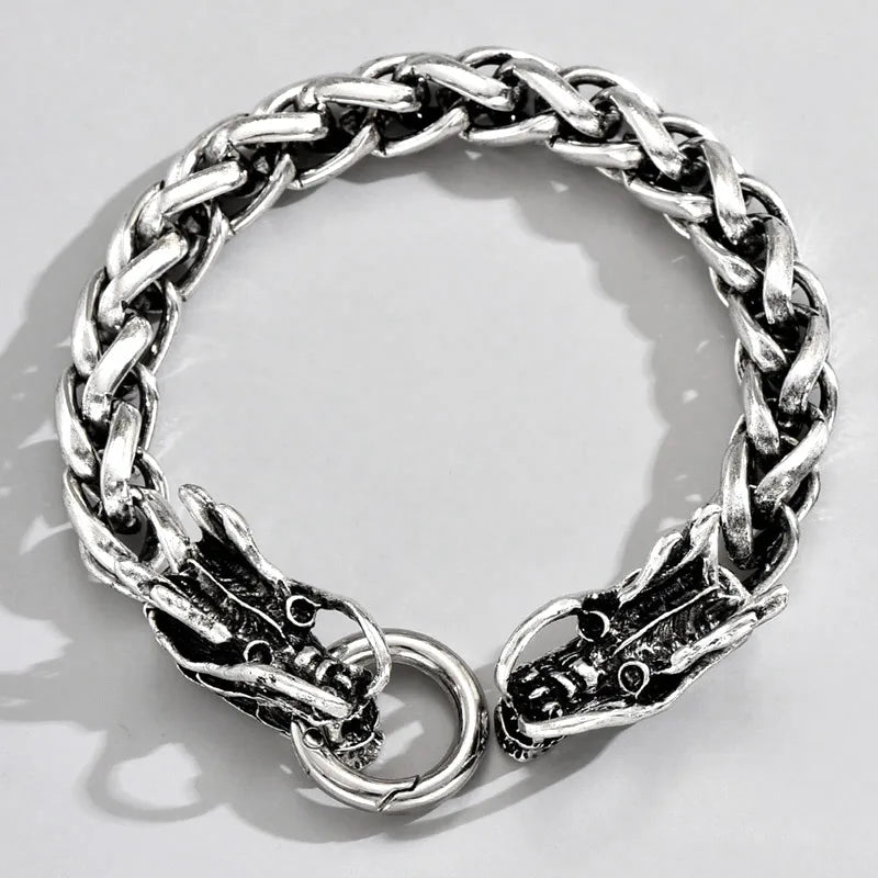 vintage style dragon alloy men's bracelets