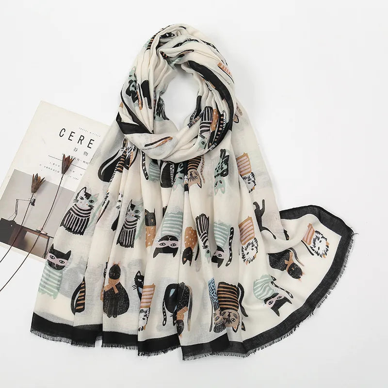 Women's Vacation Simple Style Animal Polyester Scarf