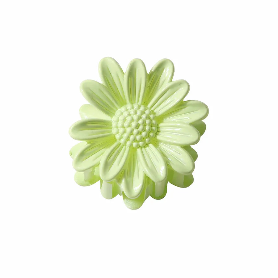 Women's Sweet Simple Style Flower Plastic Stoving Varnish Hair Claws