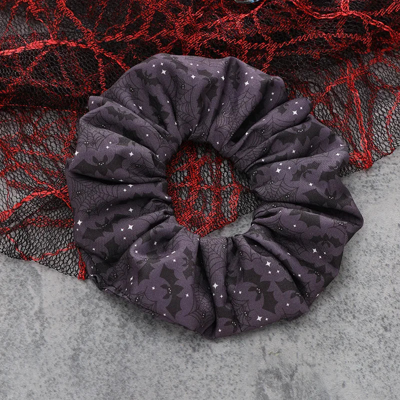 modern style skull cloth hair tie
