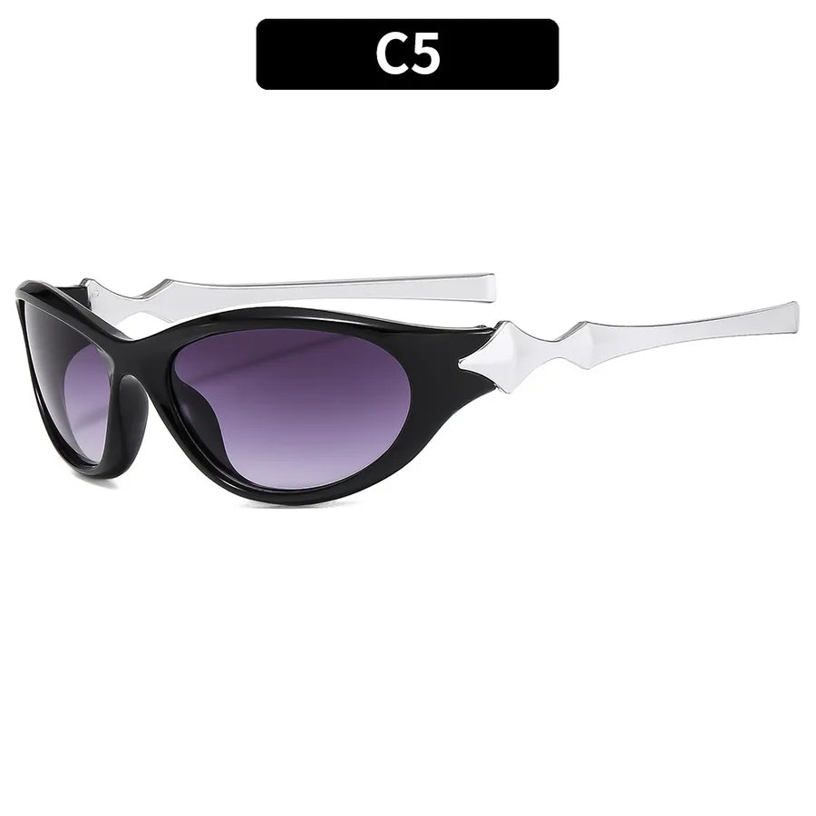 Streetwear Geometric Pc Special-Shaped Mirror Full Frame Glasses