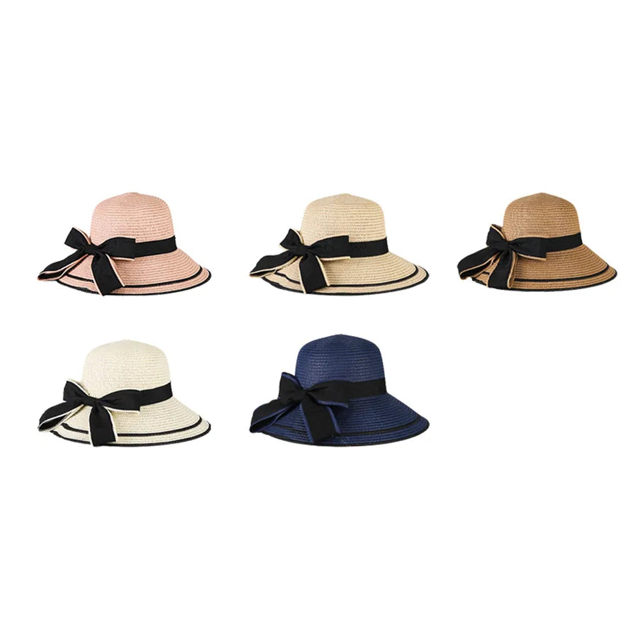 women's casual formal bow knot big eaves baseball cap