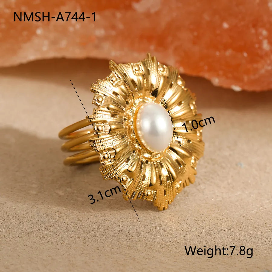 Wholesale Jewelry IG Style Elegant Glam Flower Butterfly Bow Knot 304 Stainless Steel Open Rings