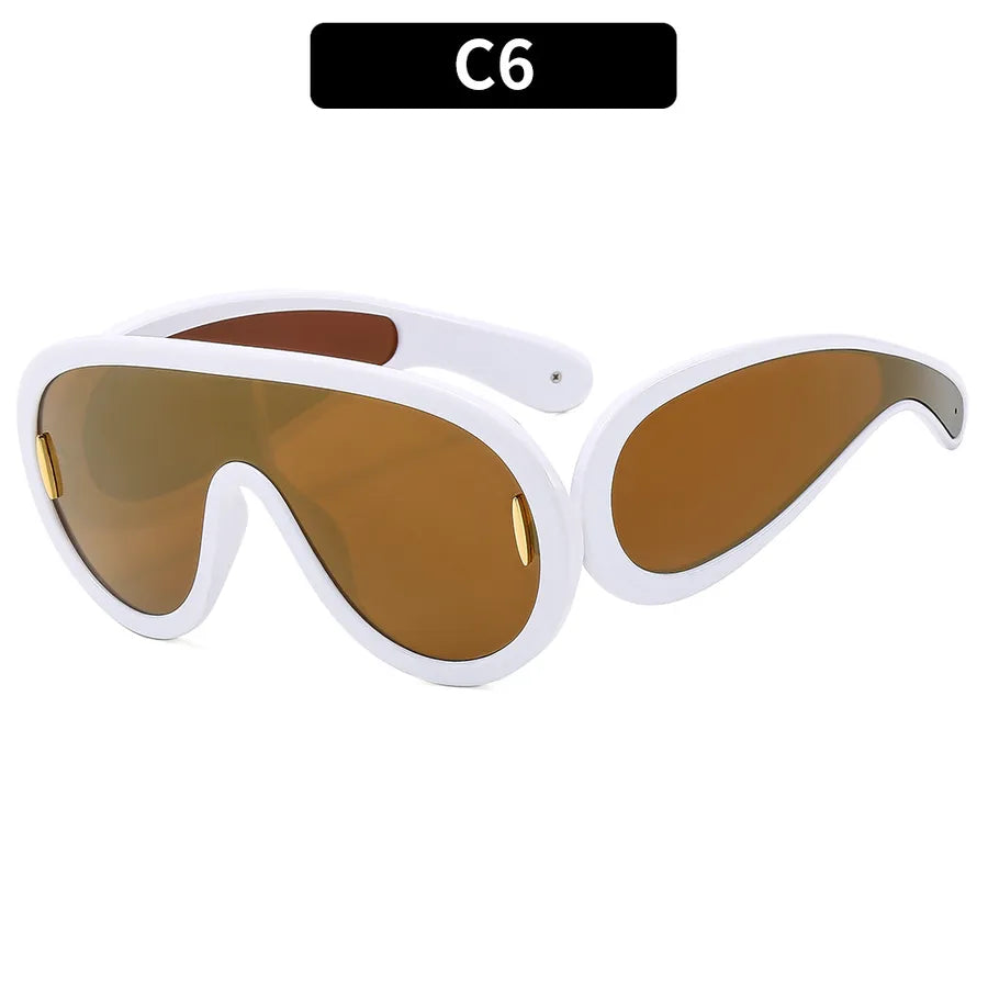 Streetwear Irregular Pc Special-Shaped Mirror Full Frame Glasses