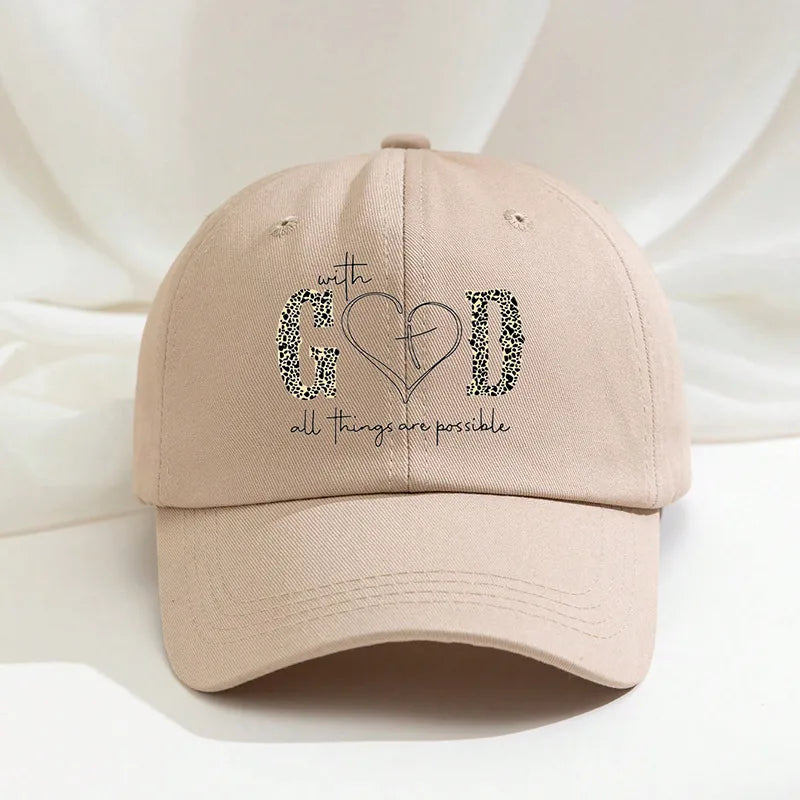 Women's Vacation Classic Style Letter Curved Eaves Baseball Cap