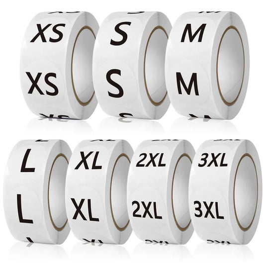 1 inch clothing clothes size label sticker wholesale shoes hat size model self-adhesive label sticker