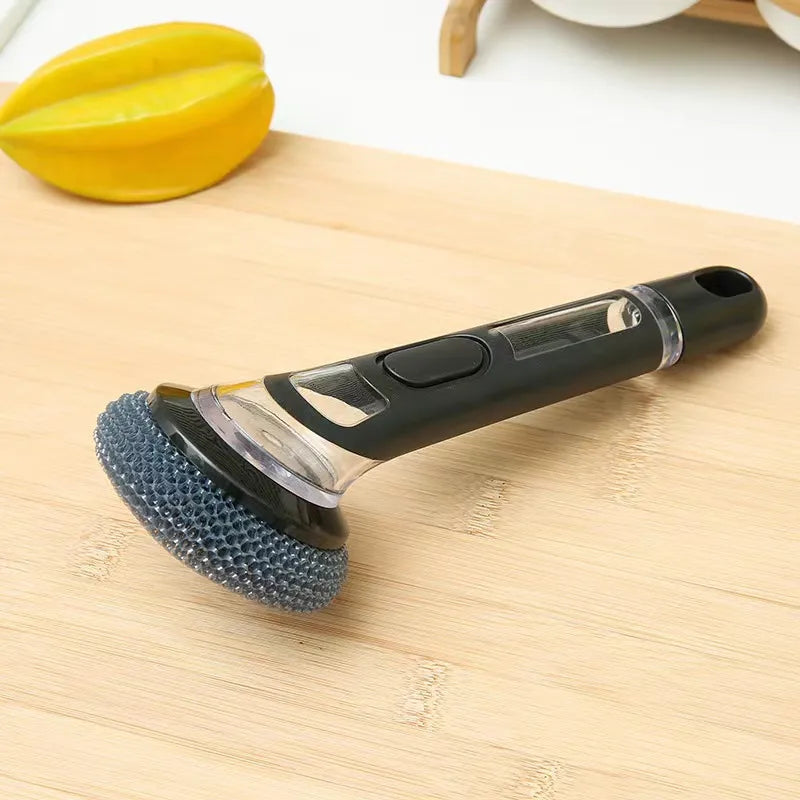 High quality long handle liquid washing pot brush stove dish cleaning brush kitchen household decontamination dishwashing brush long handle pot brush