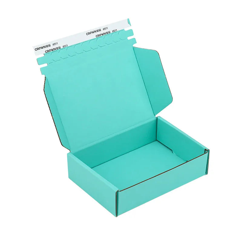 Colorful Thickened Zipper Kraft Paper Airplane Box Cosmetic Jewelry Custom Printed Gift Box Small Batch Beauty Supplies