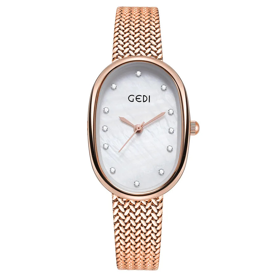 Elegant Geometric Hanging Buckle Quartz Women's Watches