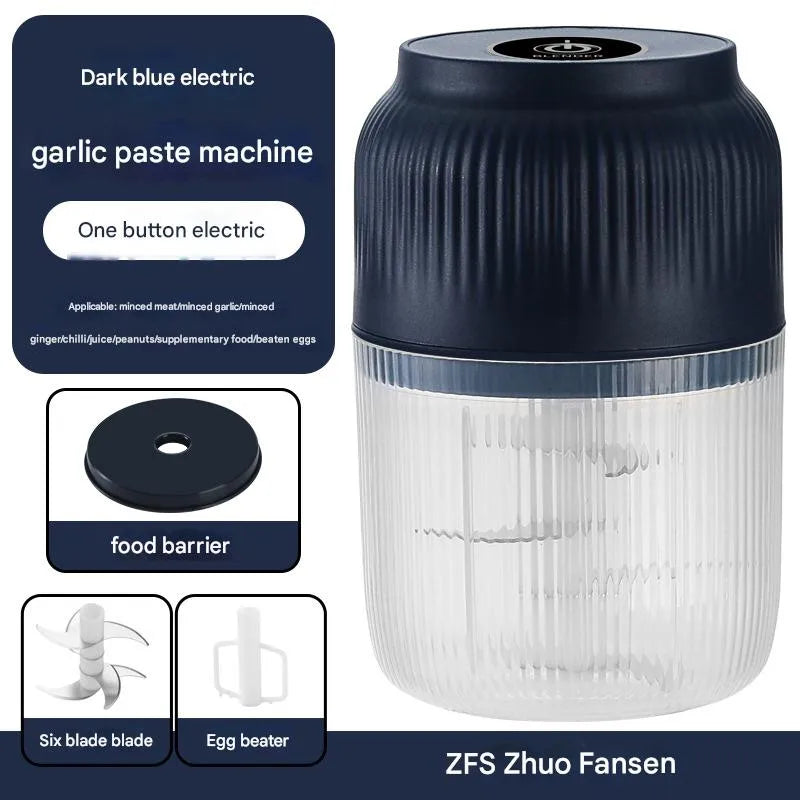 Electric Garlic Beater Rechargeable Garlic Beater Household Garlic Mashed Artifact Small Auxiliary Food Cooking Machine Garlic Pull