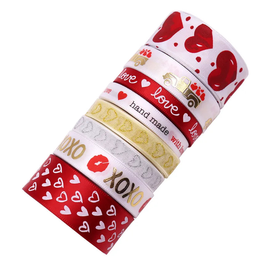 Valentine'S Day Casual Elegant Heart Shape Polyester Wedding Banquet Birthday Party Supplies Gift Wrapping Supplies 1 Roll