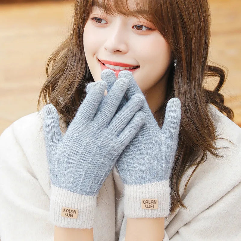 unisex simple style solid color gloves 1 set