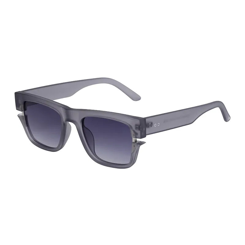 Vacation Solid Color Tac Gradient Tinted Lenses Square Full Frame Men's Sunglasses