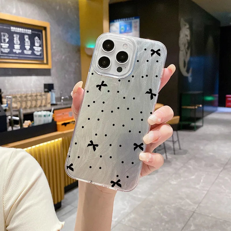 PC Bow Knot Hollow Out Vacation Classic Style Phone Cases Phone Accessories