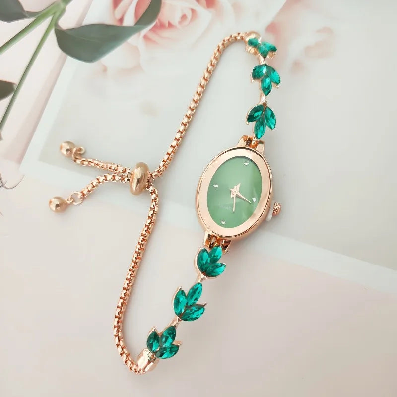 Casual Elegant Petal Telescopic Rope Quartz Women's Watches