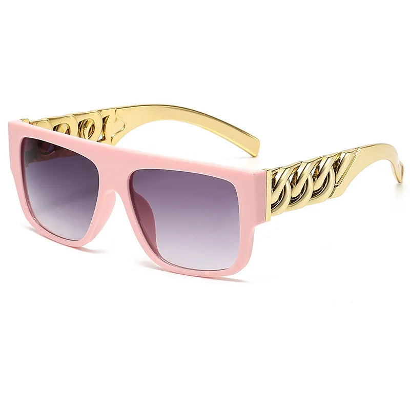 ig style punk geometric ac square full frame men's sunglasses