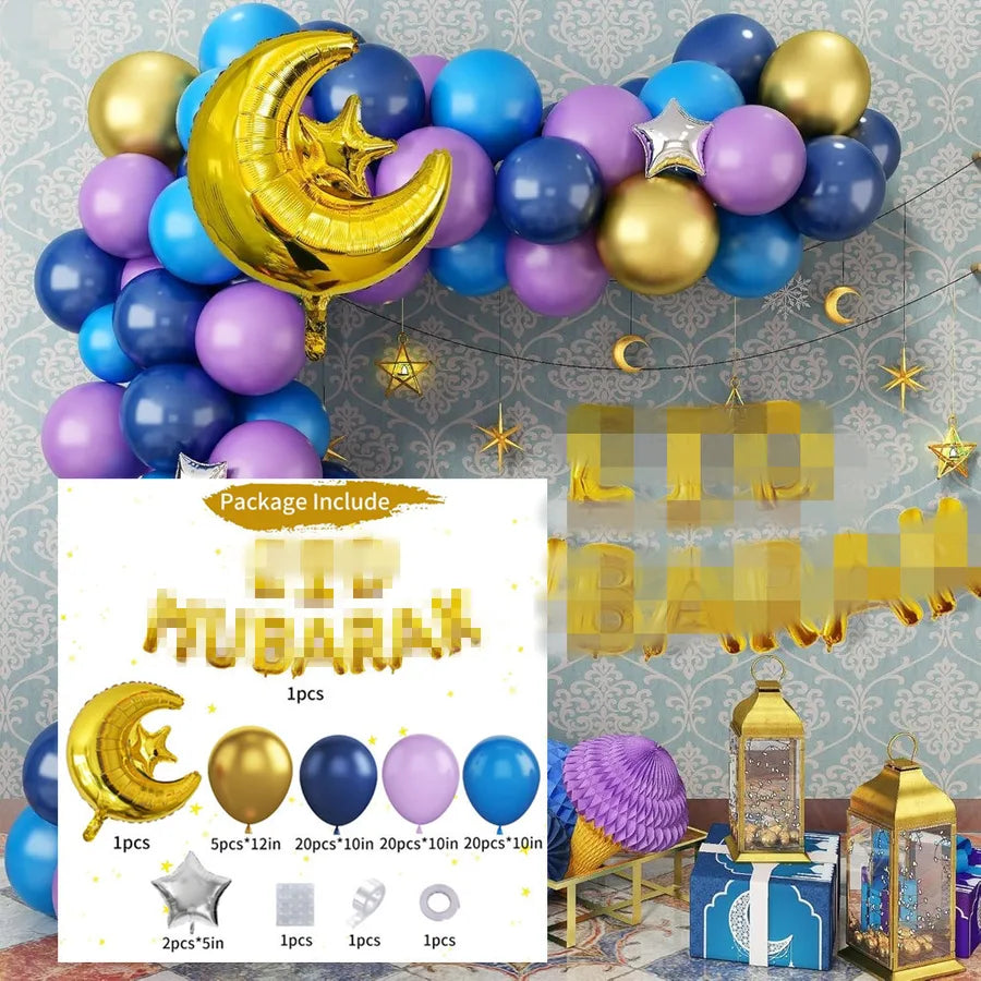 Cute Star Moon Aluminum Film Party Festival Balloons Party Supplies Balloons 1 Set
