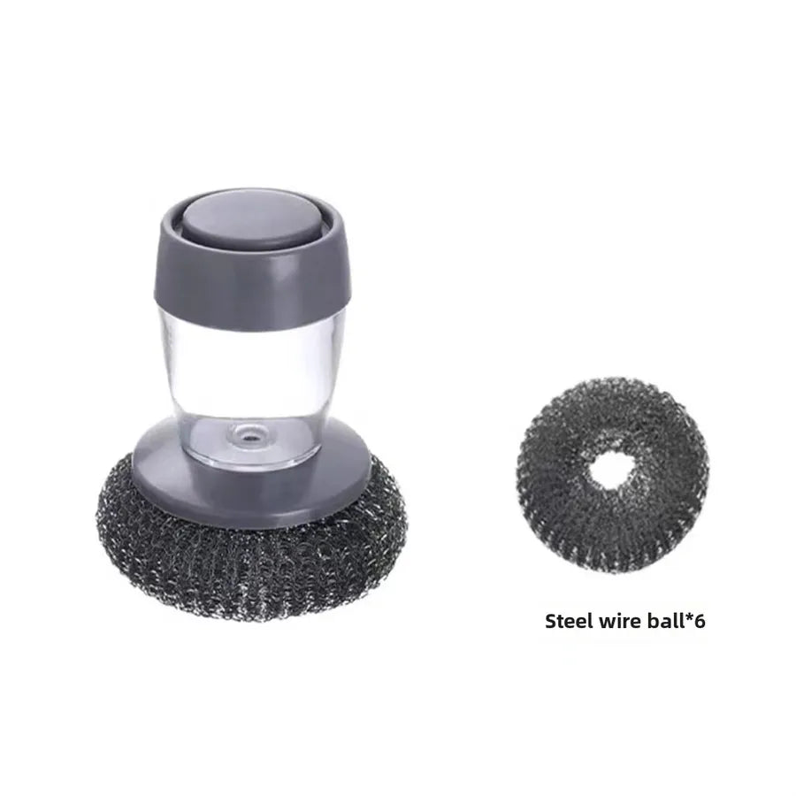 High quality long handle liquid washing pot brush stove dish cleaning brush kitchen household decontamination dishwashing brush long handle pot brush