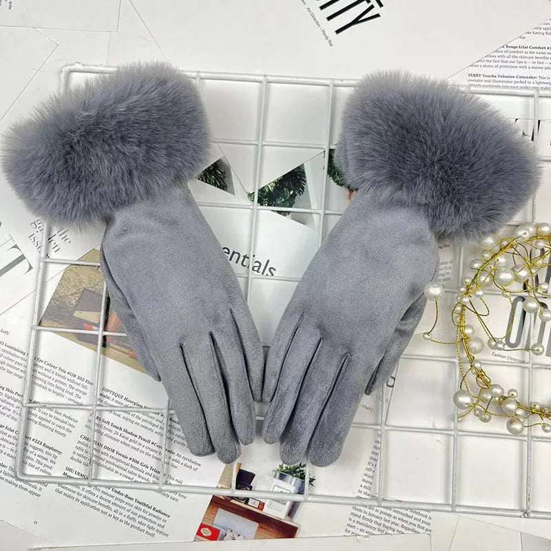 women's elegant sweet solid color gloves 1 pair