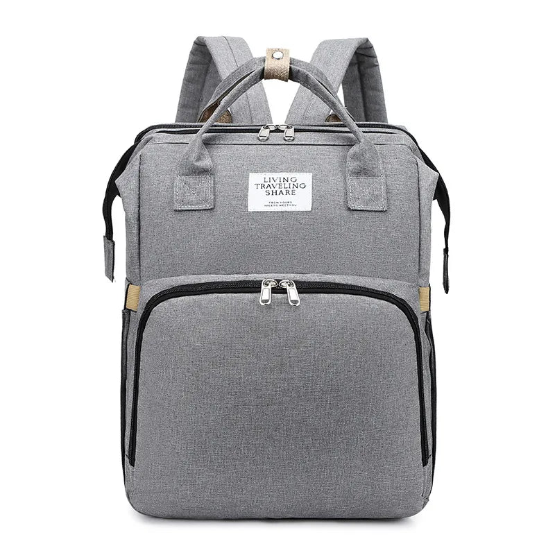 Wholesale  multi-functional mommy bag with USB large capacity baby bag folding baby bag to be produced bag mother bag