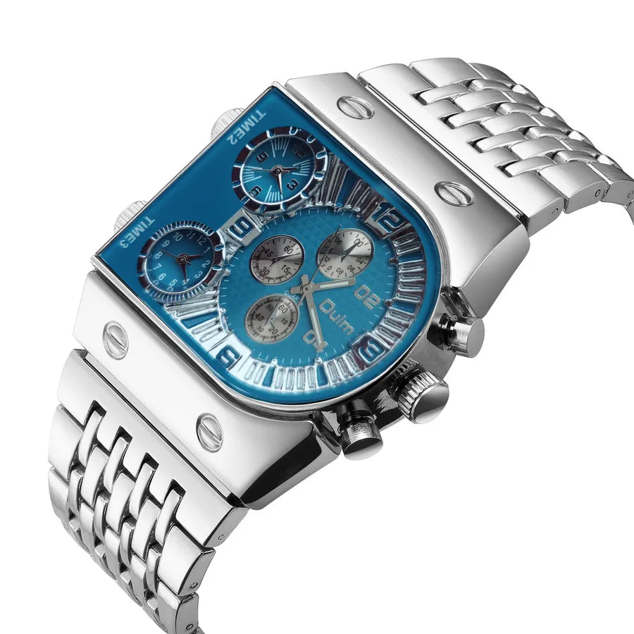 casual round single folding buckle quartz men's watches