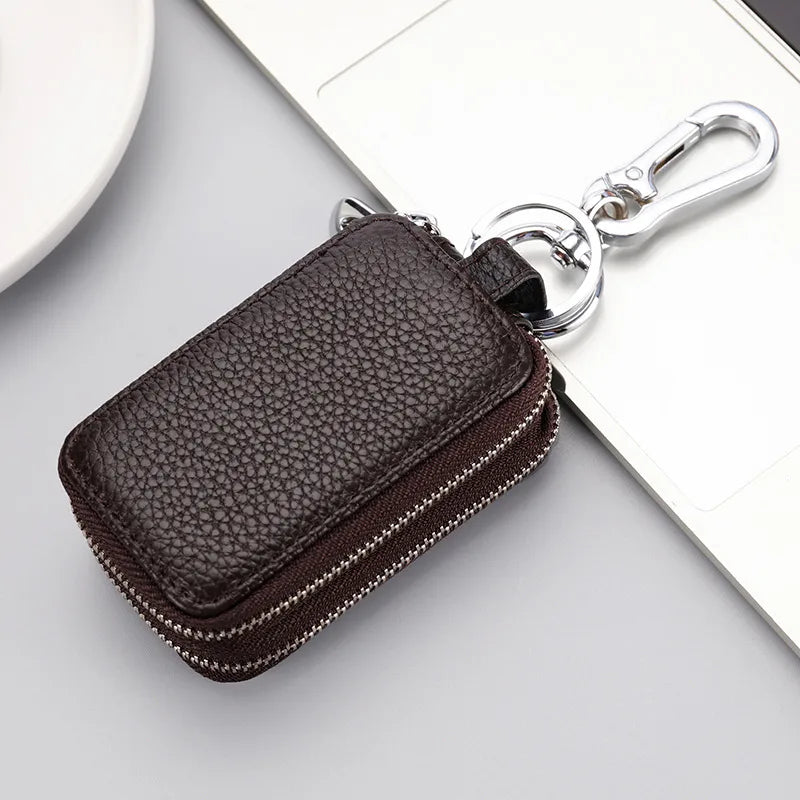 unisex classic style solid color leather